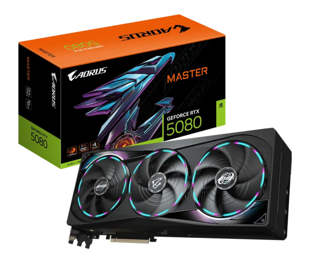 GIGABYTE GeForce RTX 5080 AORUS Master 16GB GDDR7 DLSS4 - 1309187 - zdjęcie